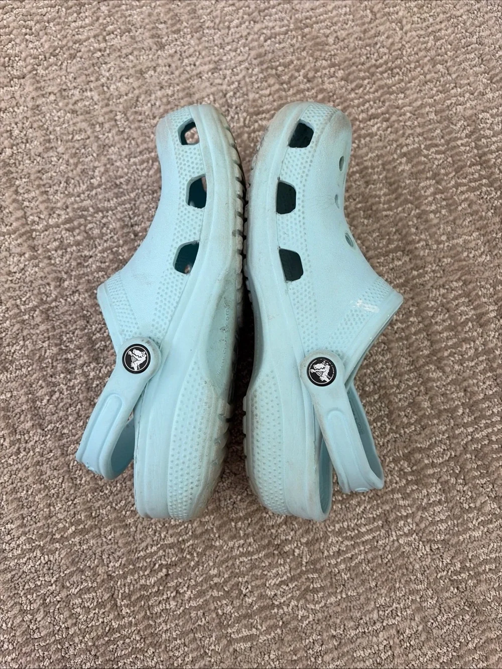 Crocs Classic Clog Light Blue Slip On Comfort Shoes mens 5 womens 7